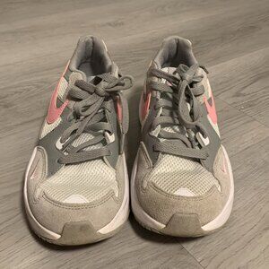 Nike Air Max Fusion GS Running Trainers (Gray/Pink) | US 6Y